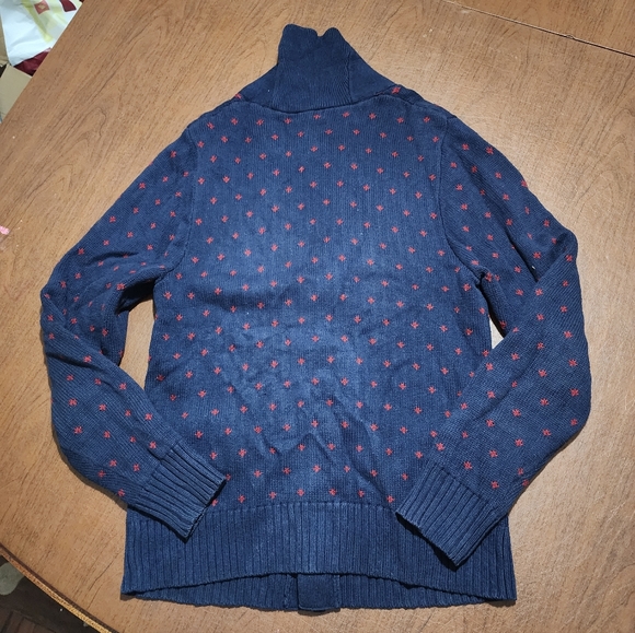 Merona Navy and Red Knit Sweater - Picture 7 of 11